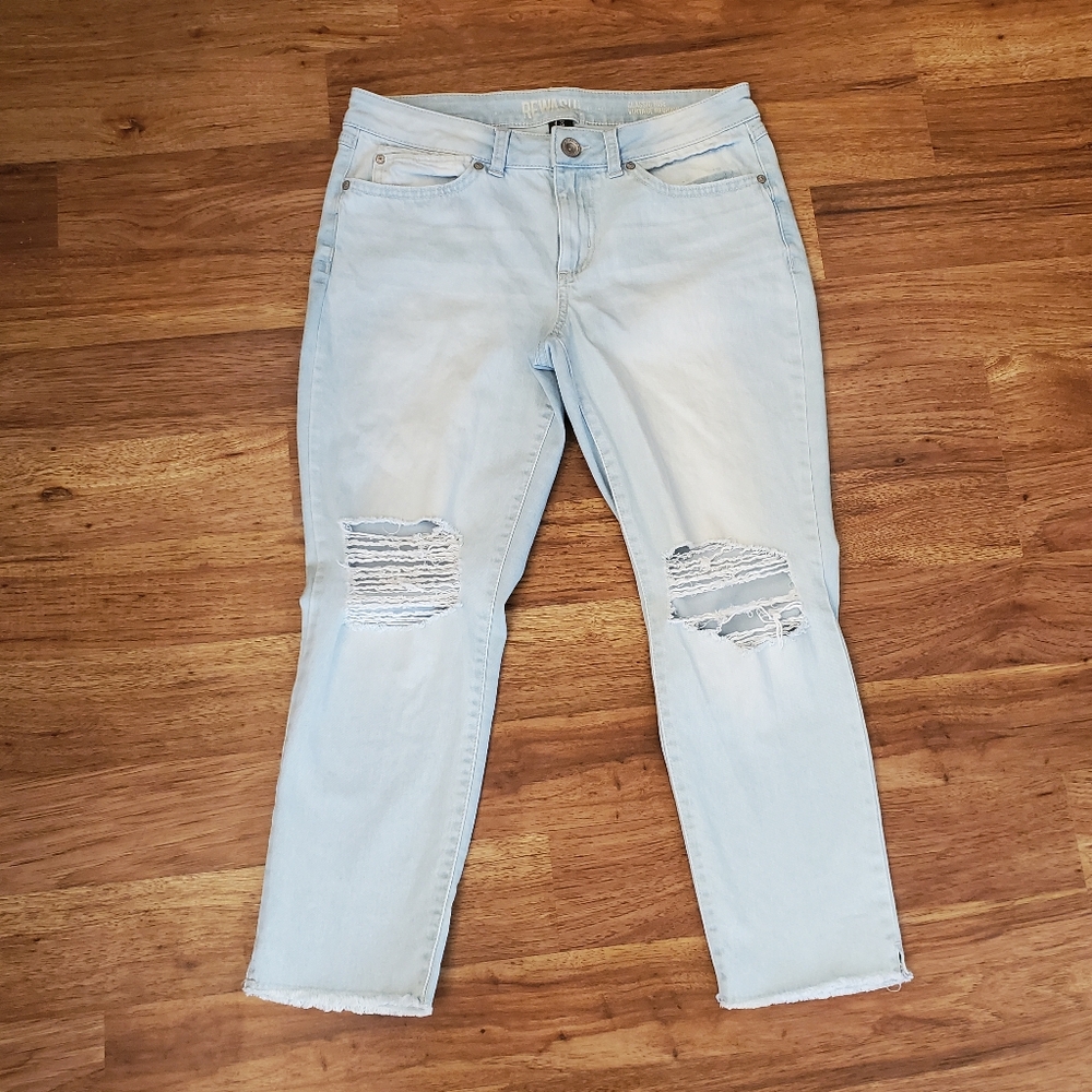 Rewash Straight Crop Jeans Size 9/29 Classic Rise Vintage Reunion